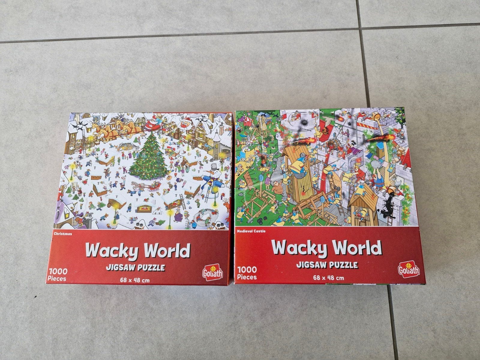 puzzel Goliath Wacky World 1000st, Enlèvement ou Envoi, 500 à 1500 pièces, Puzzle