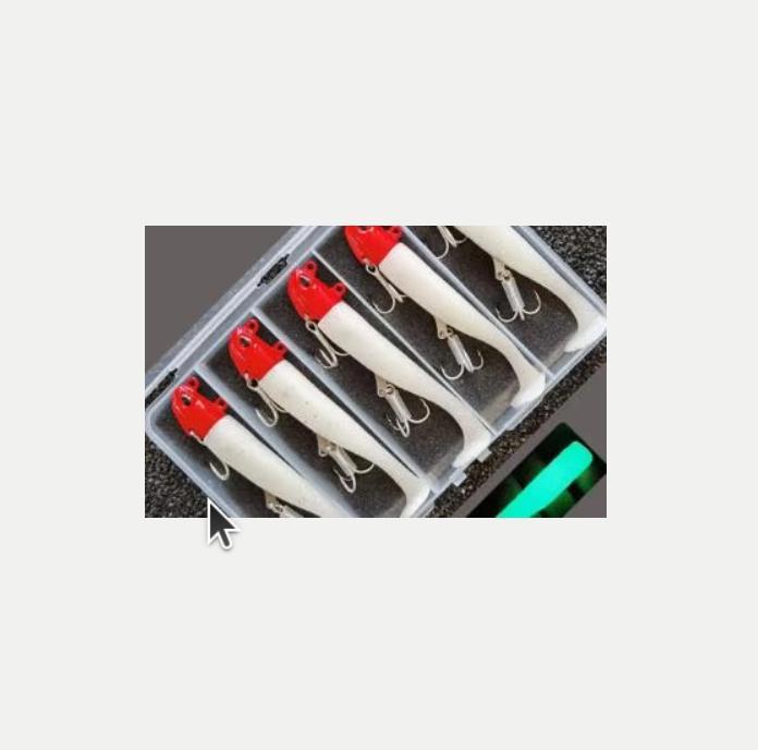 Kunstaas glow in the dark 5 stuks 44 gram, Ophalen of Verzenden, Nieuw, Kunstaas