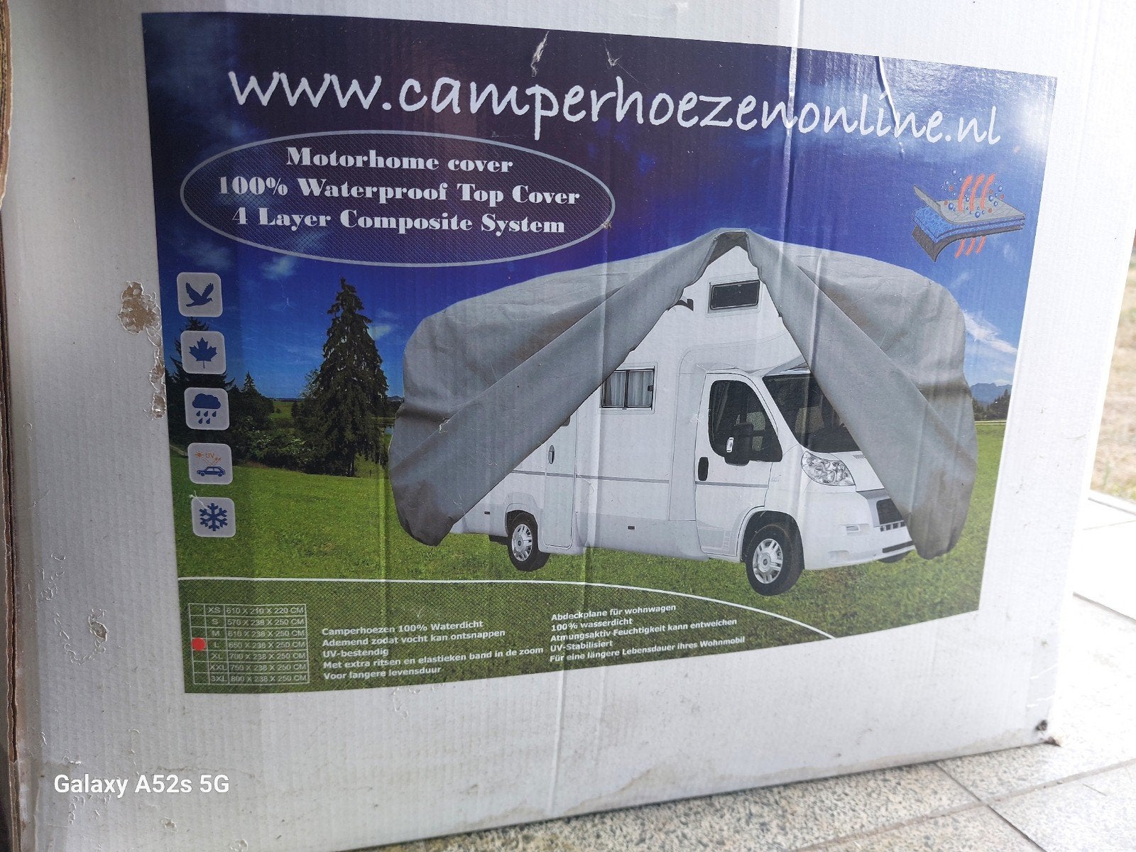Camperhoes luxe large 610 tot 650, Caravans en Kamperen, Ophalen