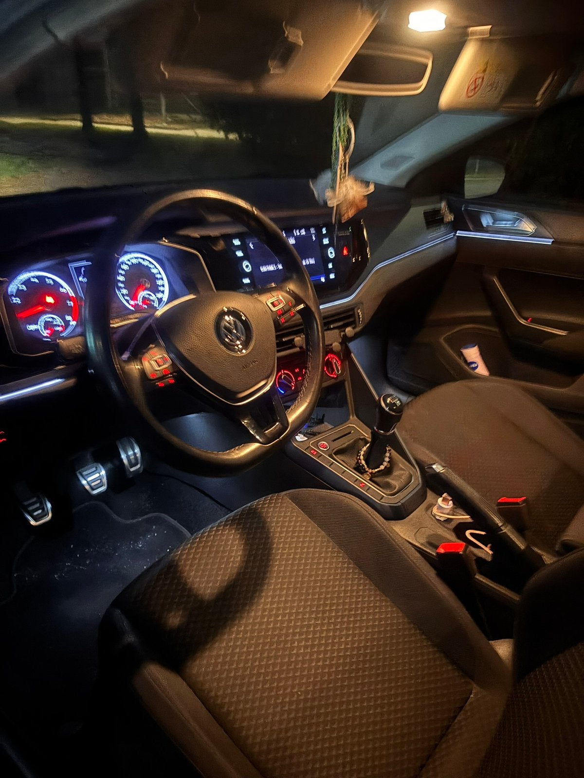 Vw polo 2020, Auto's, Voorwielaandrijving, Euro 5, Stof, Zwart