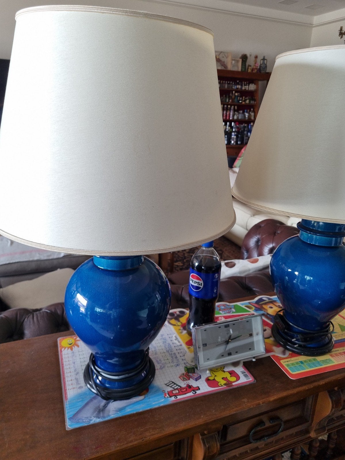 keramsche lampen van Frankrijk Jaren 1950, Ophalen of Verzenden, Zo goed als nieuw, 50 cm of meer
