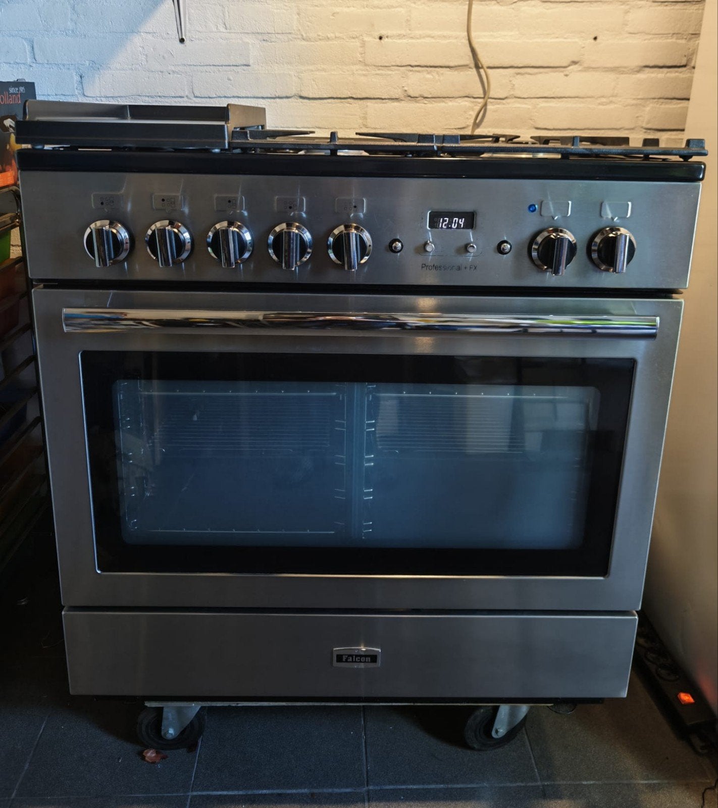 Cuisinière à gaz Neat Falçon Professional Plus FX 90 avec 3, Gaz, Classe énergétique A ou plus économe, Comme neuf, 5 zones de cuisson ou plus