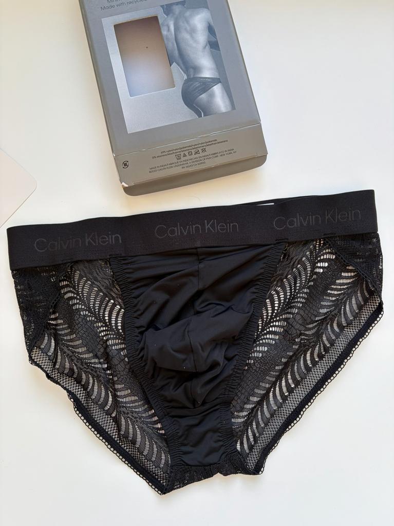 Slip de sport en microfibre Calvin Klein, Envoi, Noir, Slip