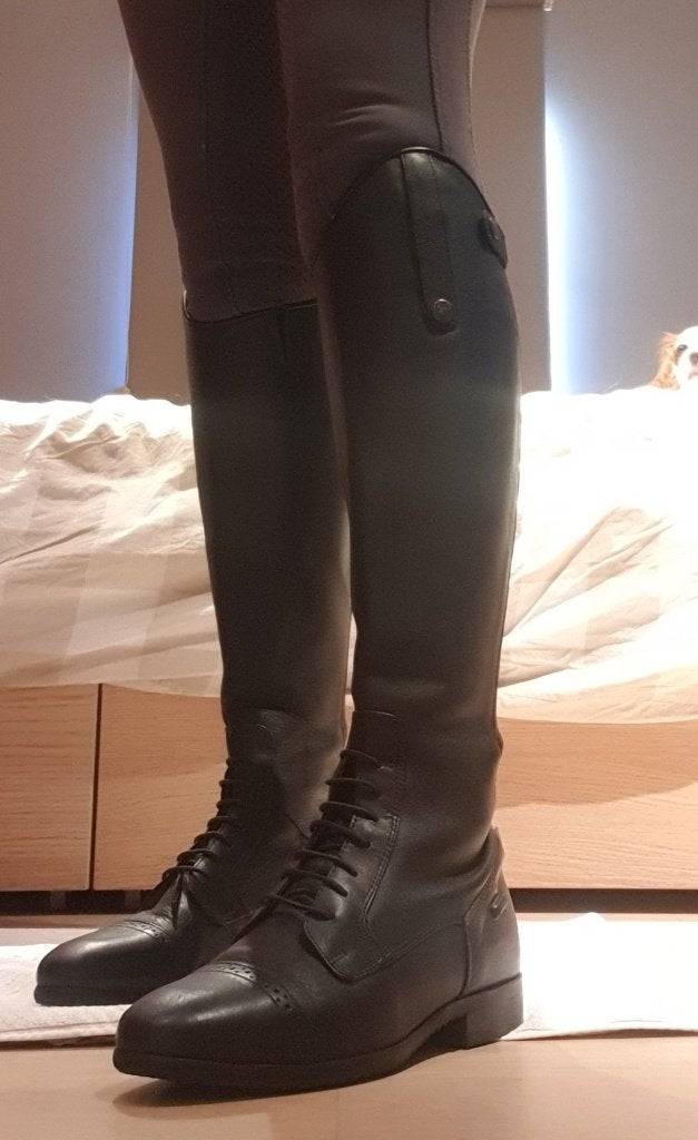 Rijlaarzen zwart HKM, Ophalen, Dressuur, Overige merken, Zo goed als nieuw