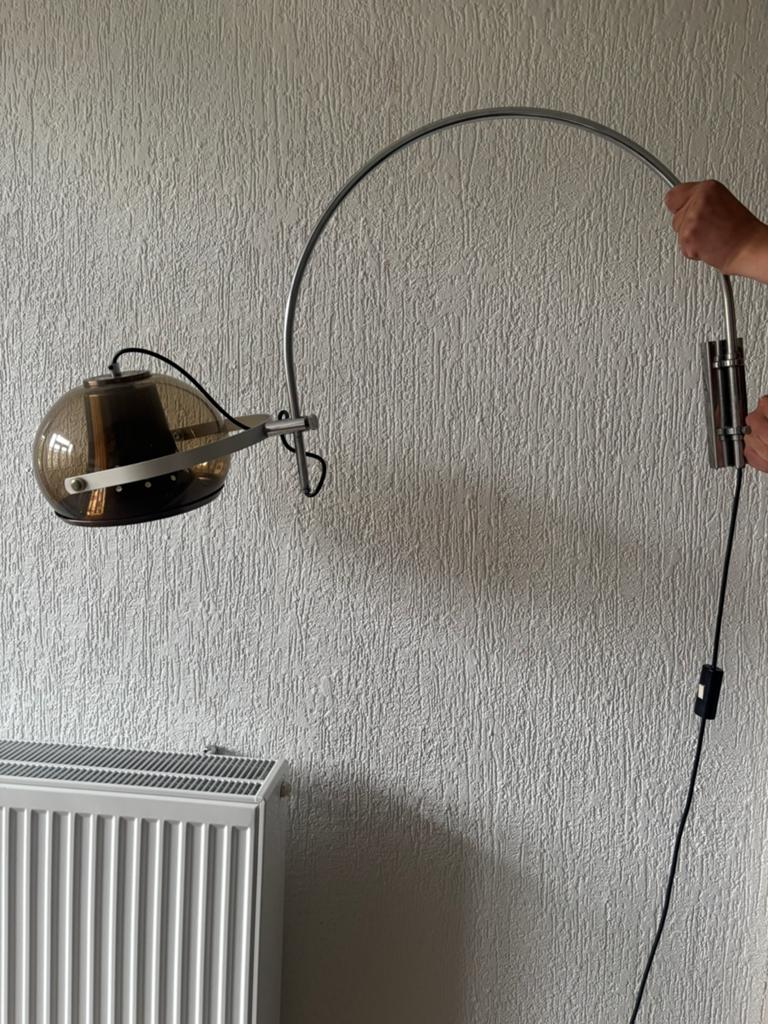 Grote vintage Dijkstra booglamp, Ophalen of Verzenden, Zo goed als nieuw