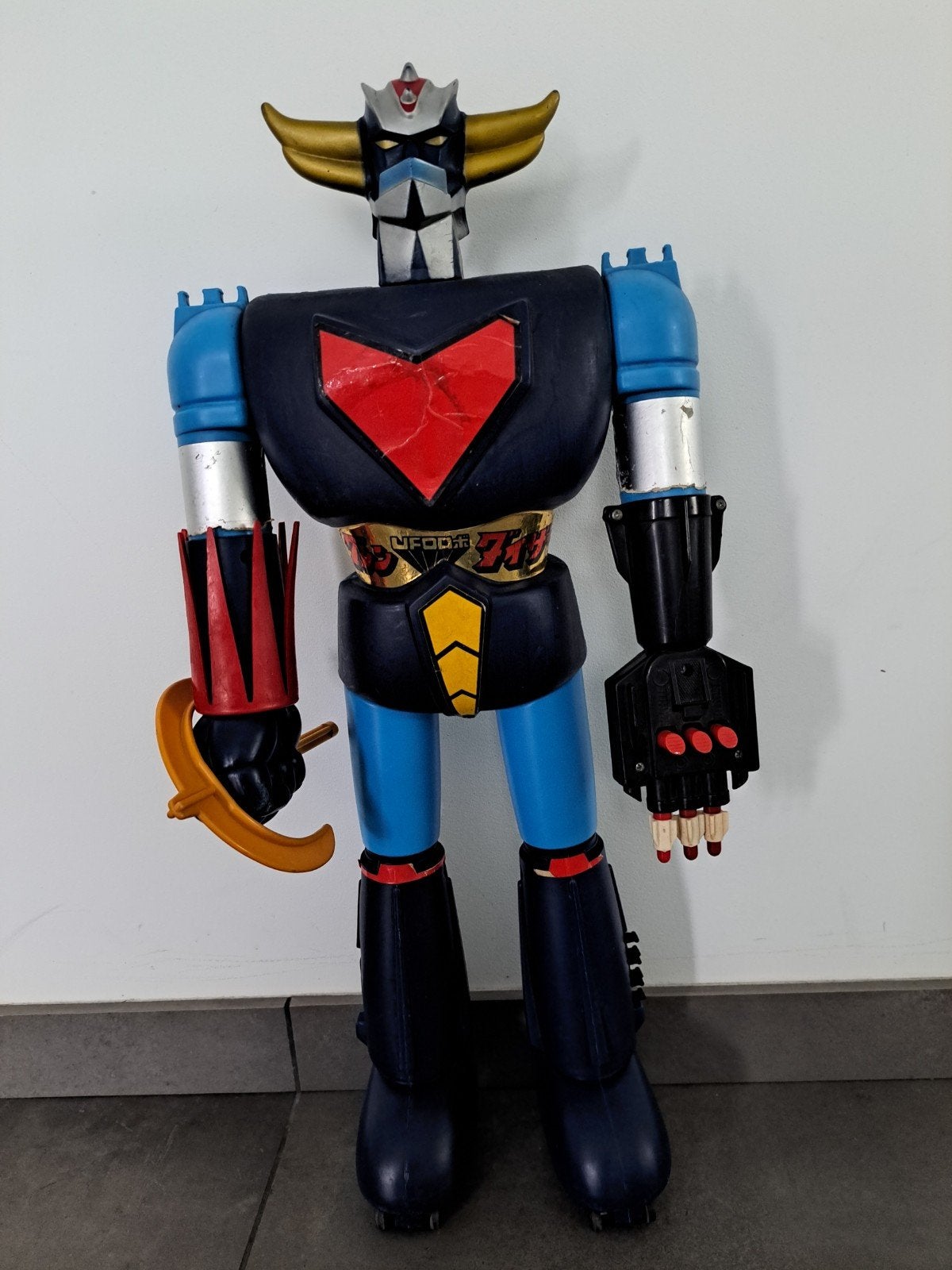 Vintage Jaren 70 Popy/Mattel Shogun Warriors Jumbo Goldorak, Antiek en Kunst, Ophalen