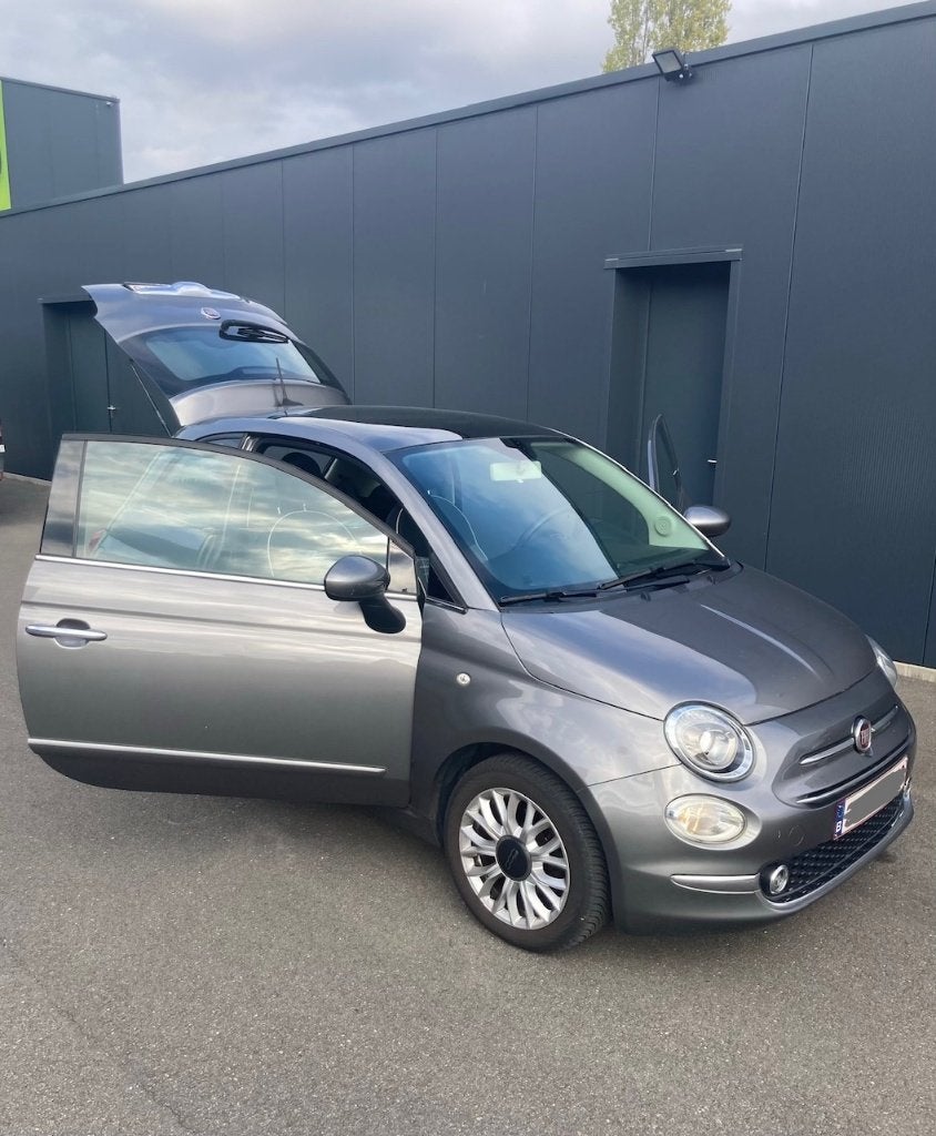 FIAT 500 -1.2 benzine - automaat -panoramadak - gekeurd VVK, 4 cilinders, Panoramadak, Leder en Stof, Particulier