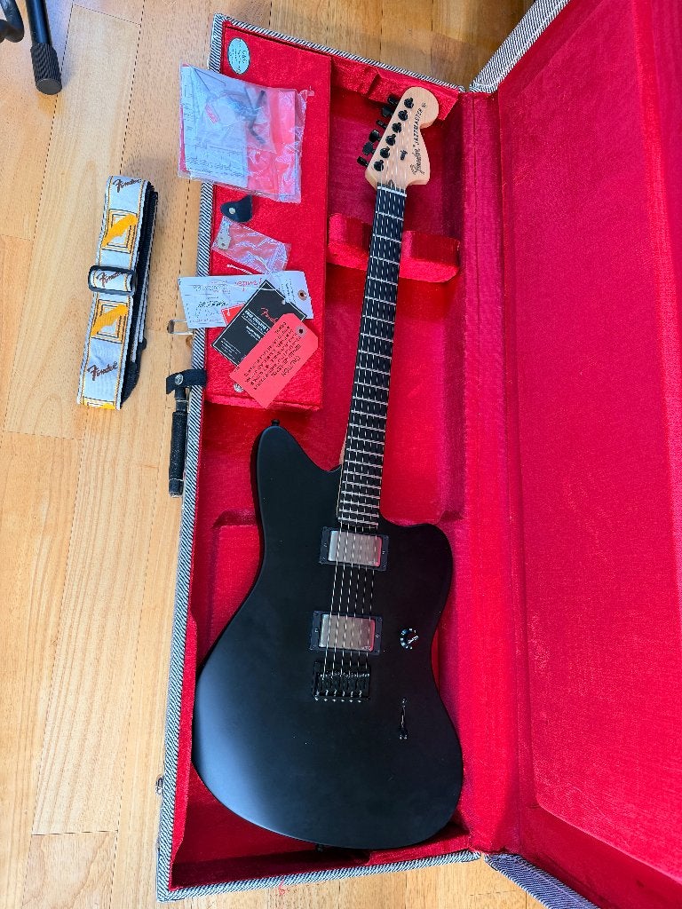 Fender USA Jim Root Jazzmaster Black, Enlèvement ou Envoi, Comme neuf, Solid body, Fender