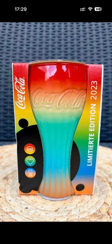 Coca-Cola Arc-En-Ciel McDonald's - Édition Limitée 2023, Enlèvement, Neuf, Verre à soda