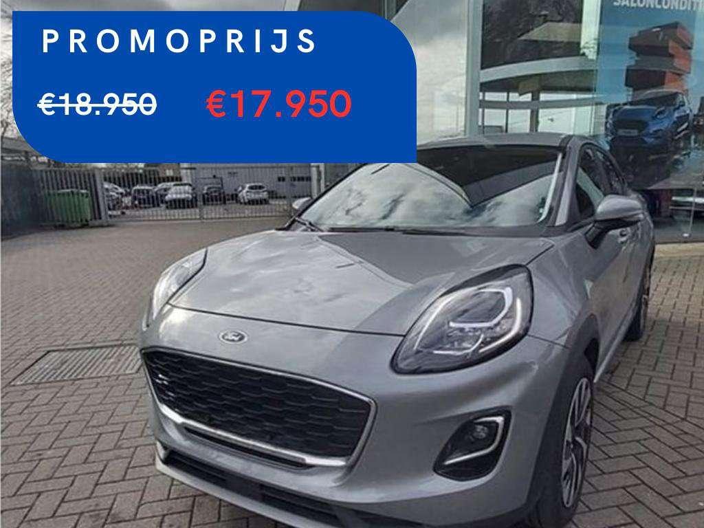 Ford Puma Ecoboost mHEV Titanium OC2312 *72493*, Auto's, Ford, Puma, Zwart, Overige kleuren, Handgeschakeld