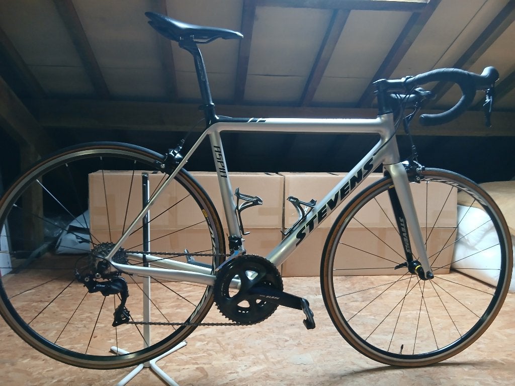 STEVENS ASPIN RACEFIETS MAAT 56 MODEL 2022 CLASSIC SILVER, Fietsen en Brommers, Fietsen | Racefietsen, Zo goed als nieuw, Heren