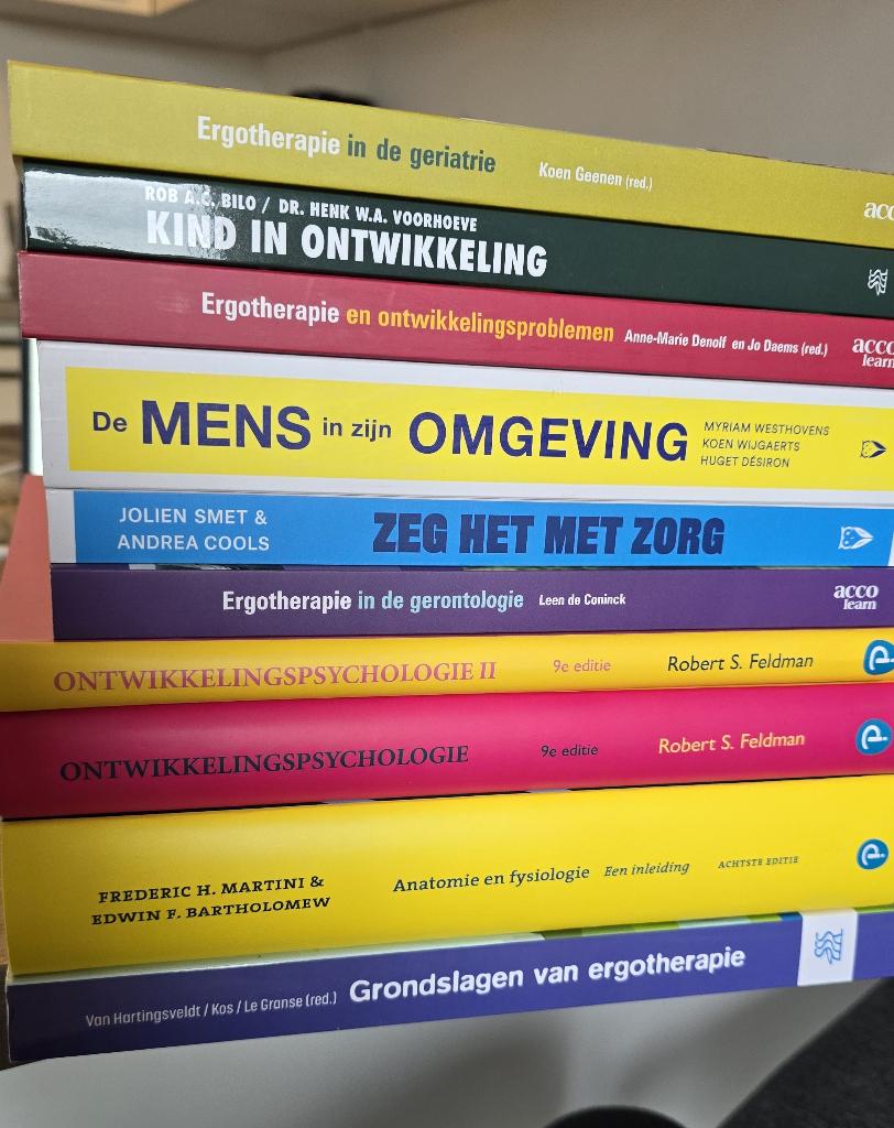 PXL boeken bachelor ergotherapie - 1ste jaar, Boeken, Studieboeken en Cursussen, Ophalen, Nieuw, Hogeschool