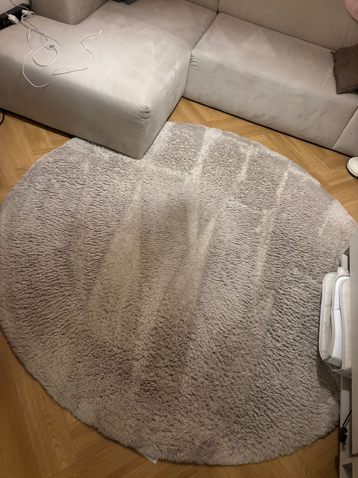 Tapijt rond, Huis en Inrichting, Ophalen, Gebruikt, Rond, 200 cm of meer