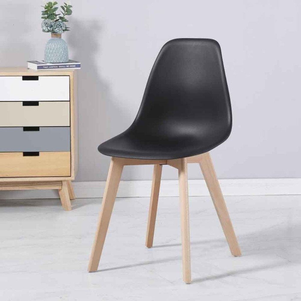 stoelen zwart 6 stuks nieuw in doos, Huis en Inrichting, Stoelen, Ophalen, Nieuw, Zwart, Kunststof
