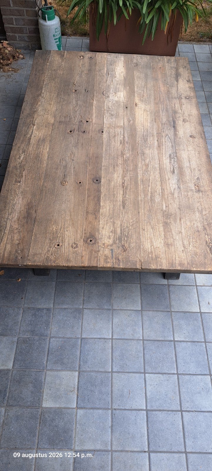 salontafel , 110cm x 165 cm, zeer goede staat, Huis en Inrichting, Tafels | Salontafels, Ophalen, 100 tot 150 cm, Robuust, geschuurd hout