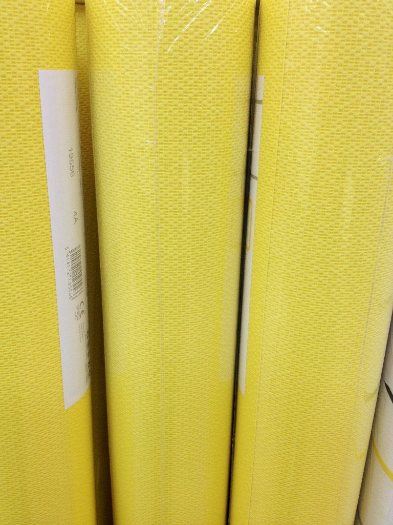 Vliesbehang SuNNY YELLOW-6 rollen- prijs per rol !!, Ophalen of Verzenden, Vliesbehang, Geel