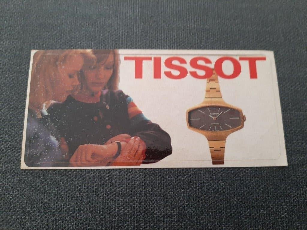 sticker TISSOT horloges, Handtassen en Accessoires, Horloges | Antiek, Ophalen, Overige materialen, Tissot