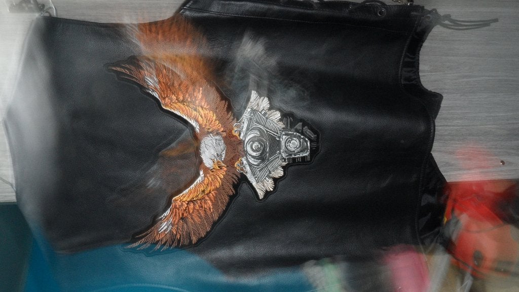 av   veste de moto  en cuir, Motos, Enlèvement, Hommes, Vêtements de motocross