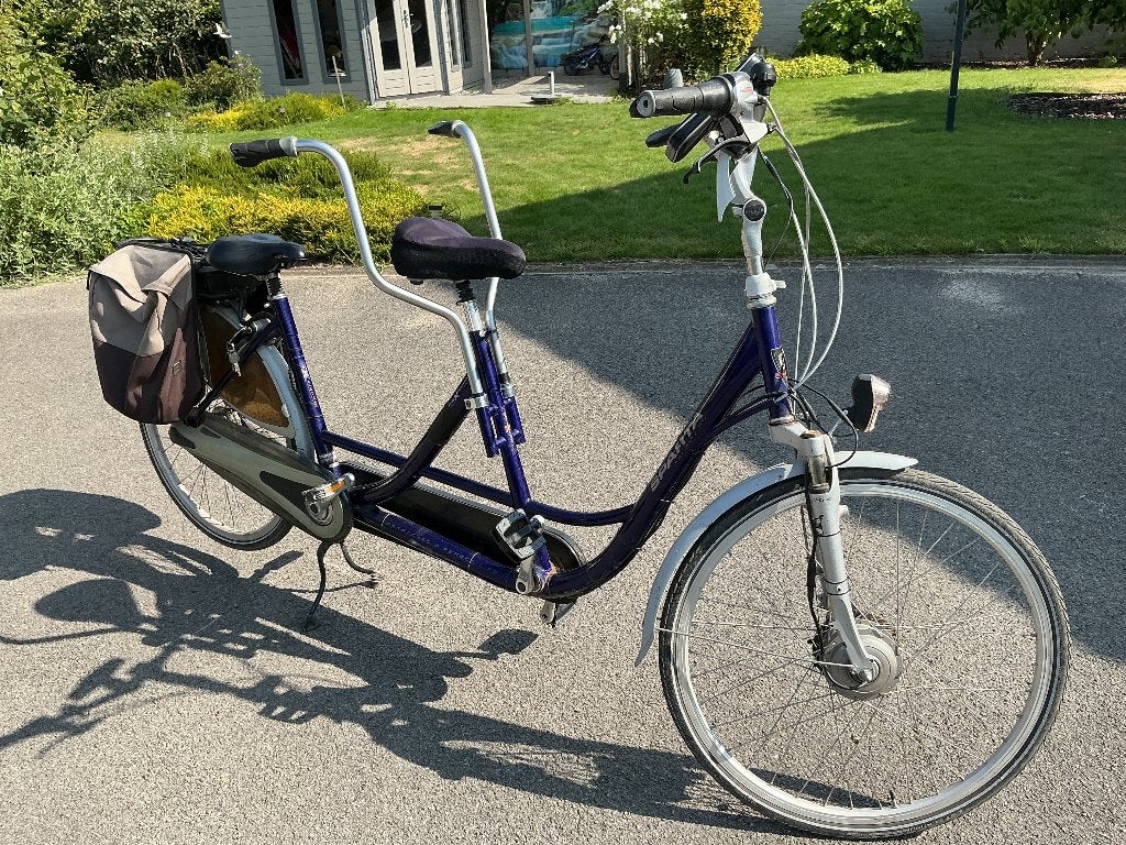 Electrische tandem, Fietsen en Brommers, Ophalen, Gebruikt, Minder dan 10 versnellingen, Vering