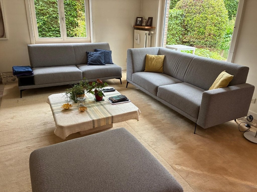 Zetel, Huis en Inrichting, Ophalen, Gebruikt, Hoekbank, Stof