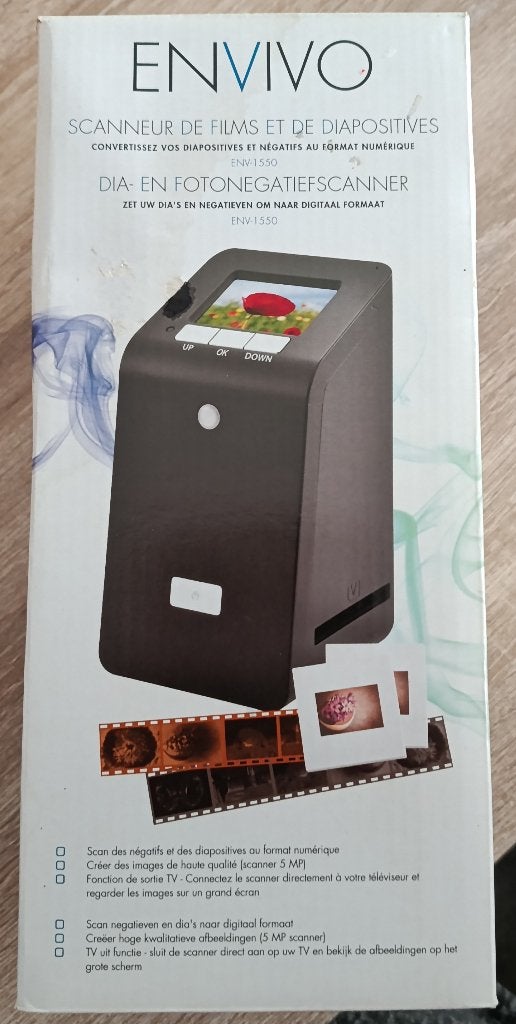 Scanner de films et diapositives ENVIVO, Informatique & Logiciels, Enlèvement ou Envoi, Comme neuf