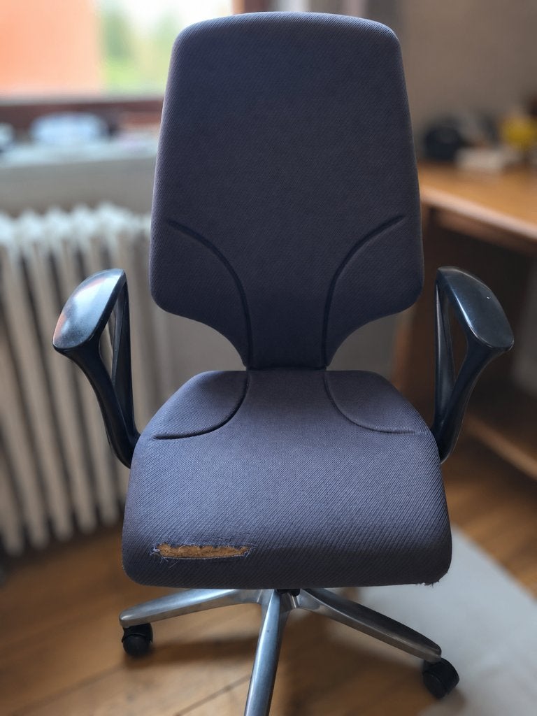 chaise de bureau Giroflex, Maison & Meubles, Enlèvement, Utilisé, Gris, Chaise de bureau