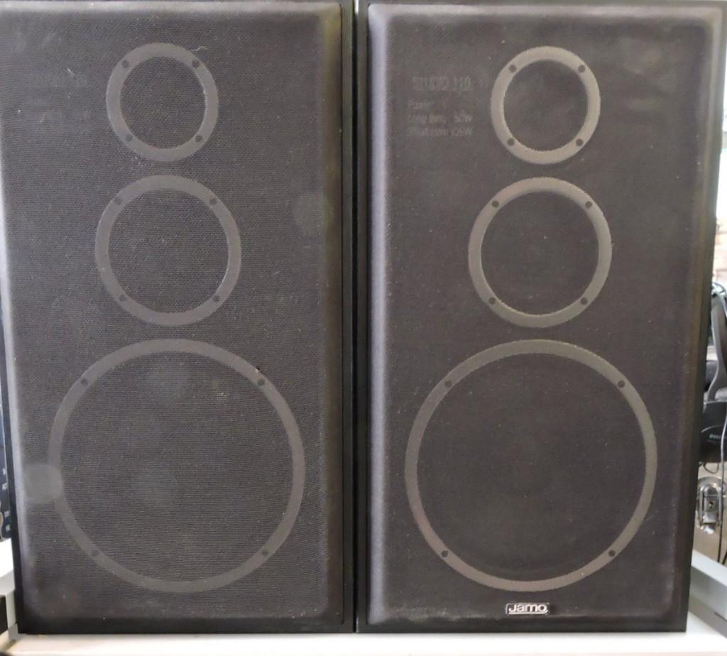 Jamo Studio 110 3weg speakers, Audio, Tv en Foto, Luidsprekerboxen, Ophalen, Gebruikt, 60 tot 120 watt, Front, Rear of Stereo speakers