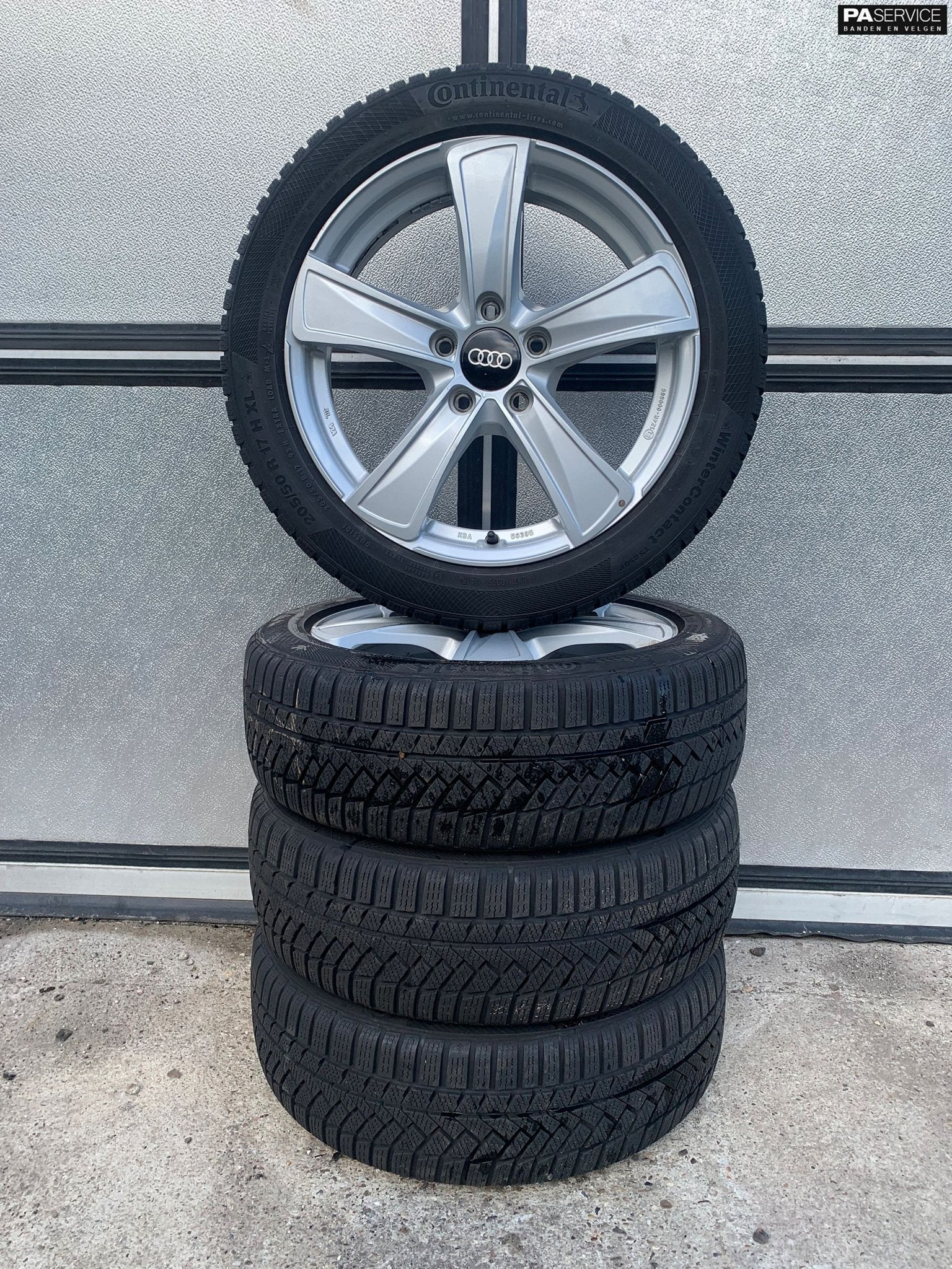 17 inch Oxxo Audi - VW Winterset inch Continental 7,5 mm, Gebruikt, Velg(en), -, -