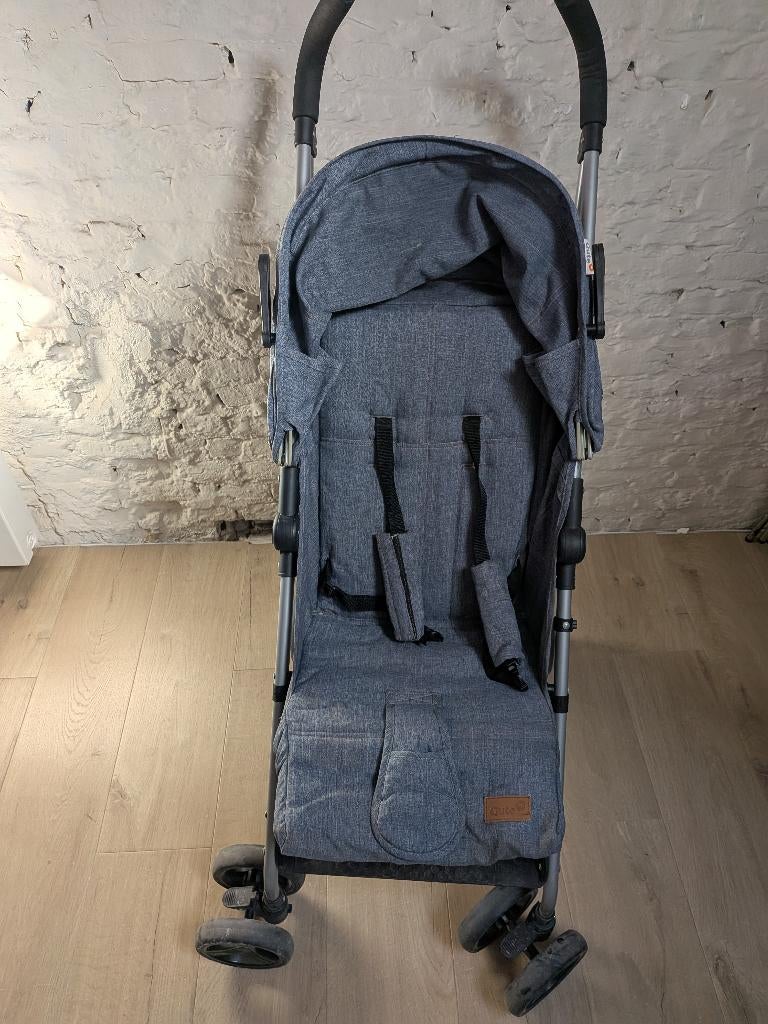 Qute Buggy q-star jeans inklapbaar plooi, Kinderen en Baby's, Buggy's, Gebruikt, Overige merken, Zonnekap, Ophalen