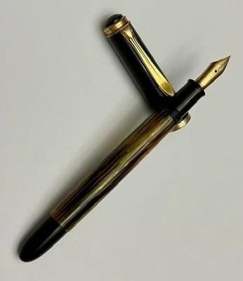Vintage Pelikan 400 vulpen, tortoise, 1950, Verzamelen, Ophalen of Verzenden, Vulpen, Overige merken