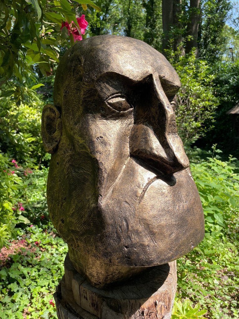 Statue de jardin MOAI pour homme dentiste 65 cm, Enlèvement, Neuf, Synthétique, Homme