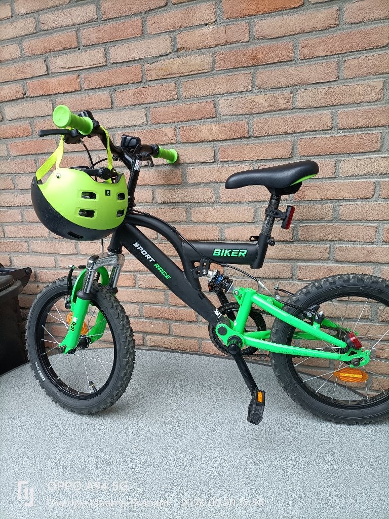 VÉLO AVEC CASQUE, DENVER RS 16, Frein sur jante, Comme neuf, Enlèvement