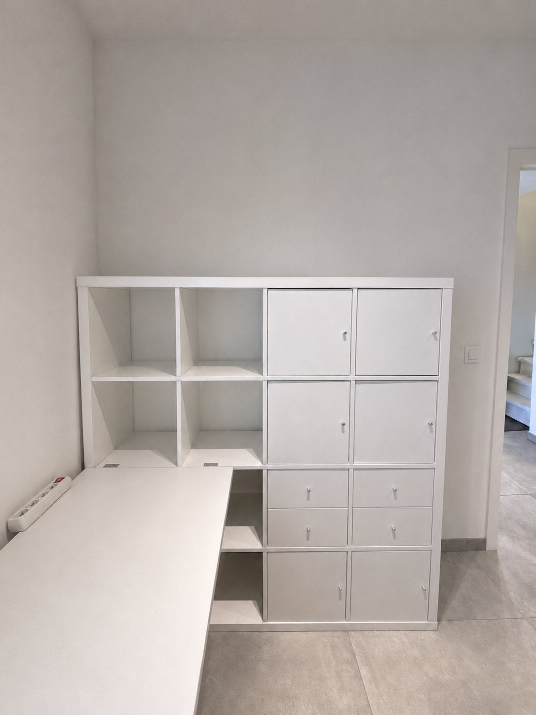Kallax kast met bureau, Enlèvement, Comme neuf