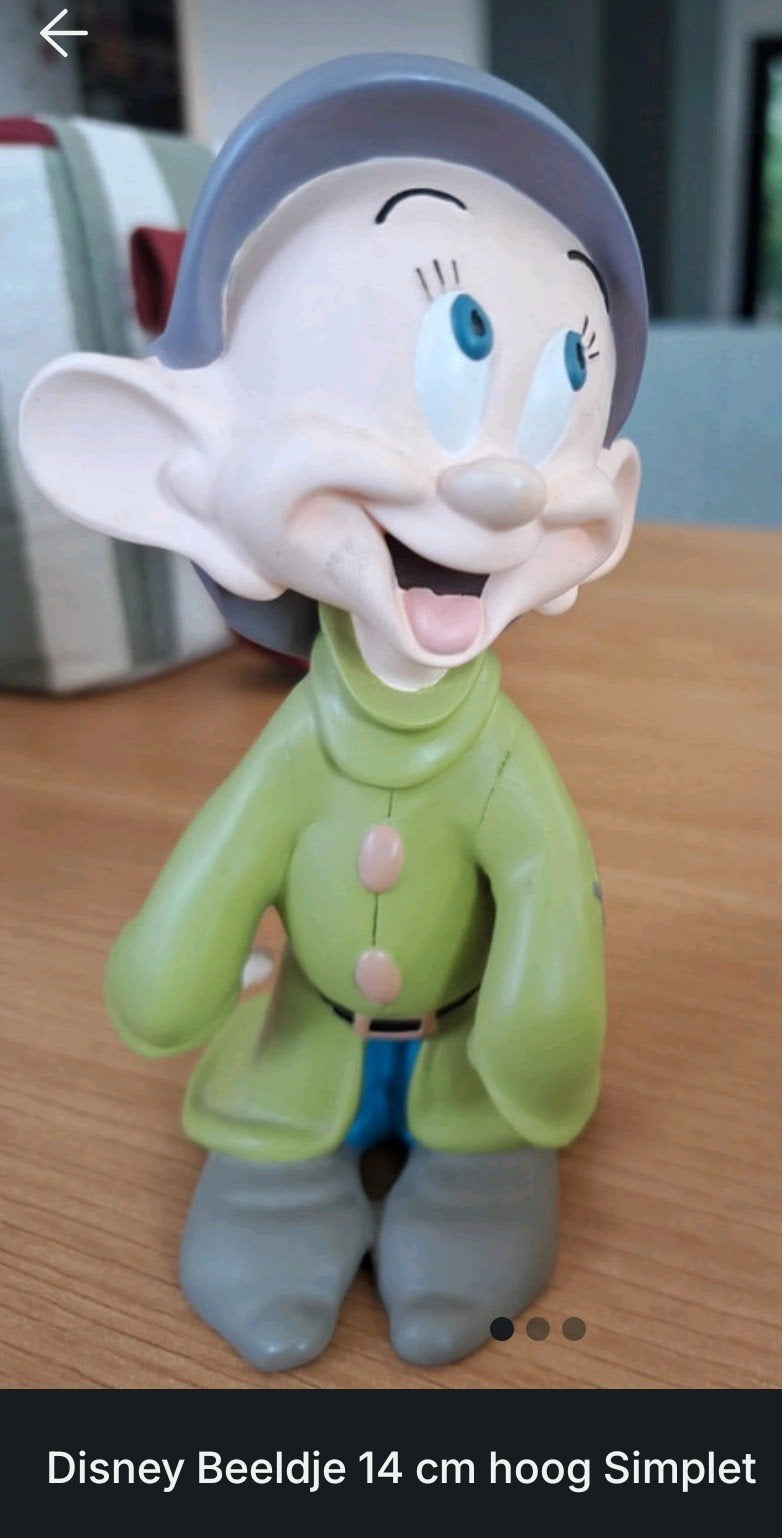 Disney beeldje Simplet, Verzamelen, Ophalen, Overige figuren, Zo goed als nieuw, Beeldje of Figuurtje
