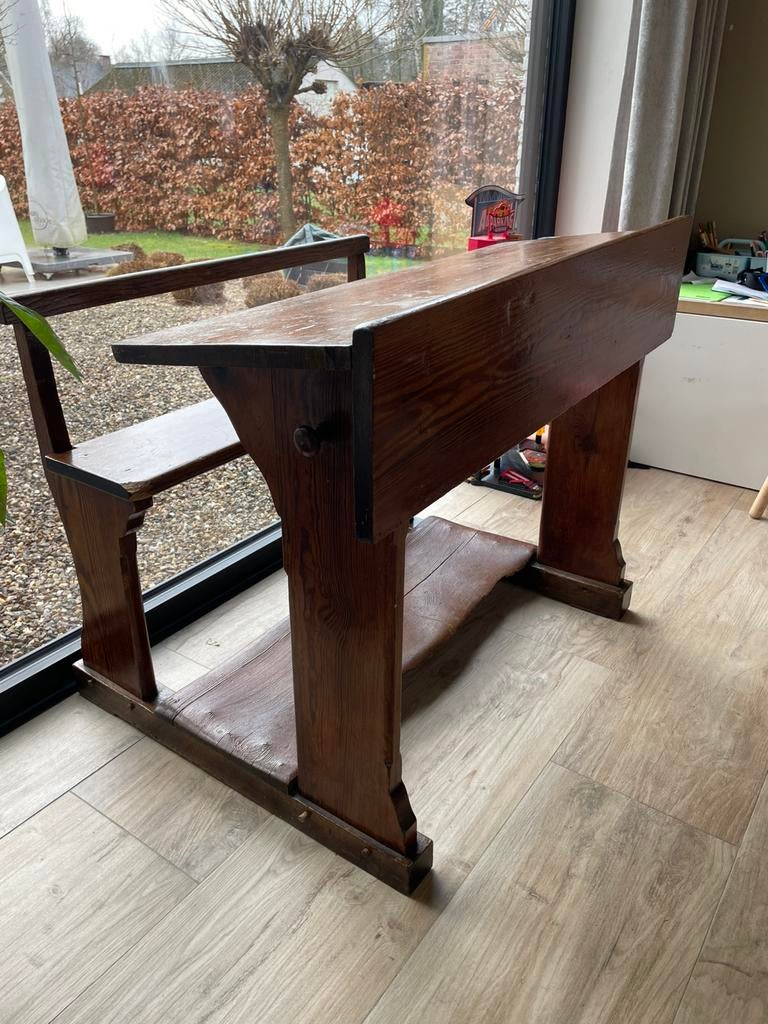 Schoolbank vintage, Antiek en Kunst, Ophalen