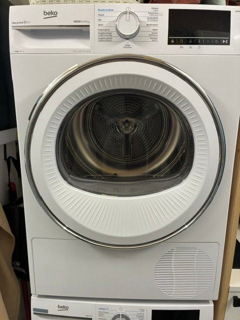 warmtepompdroogkast en wasmachiene Beko, Ophalen