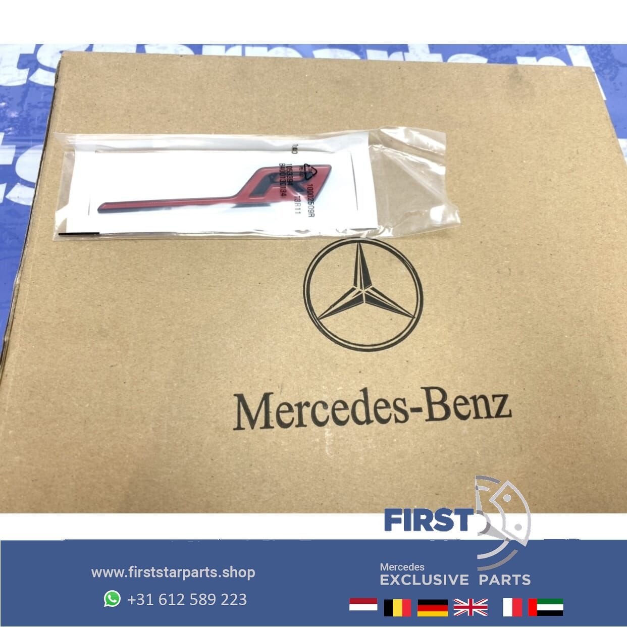 W190 R LOGO EMBLEEM C190 R190 GT GTC GTS GTR X290 GT63R BADG, Utilisé, -, -, Enlèvement ou Envoi