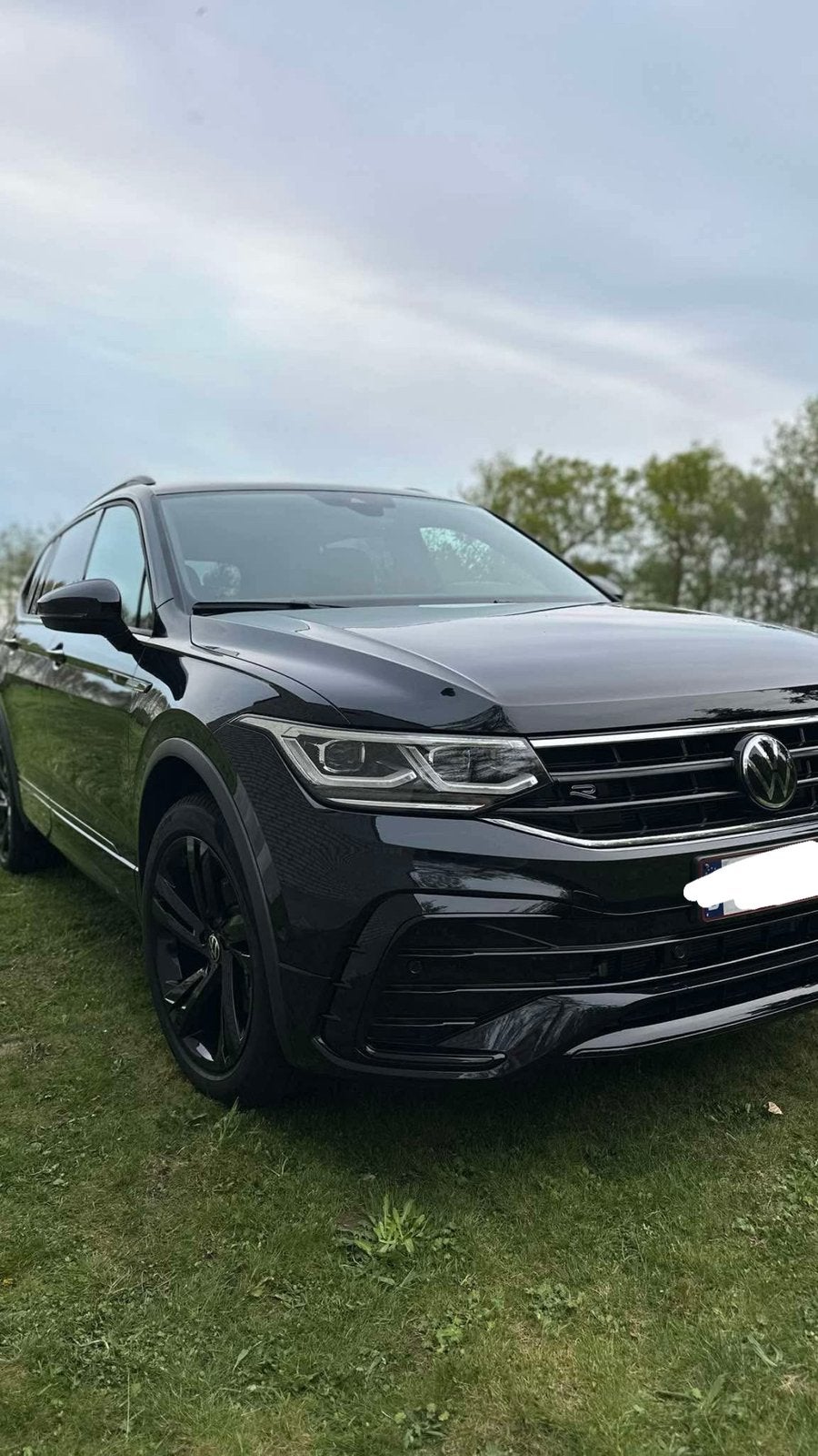 Volkswagen tiguan all space r line, Auto's, Zwart, Leder, Bedrijf, 5 zetels