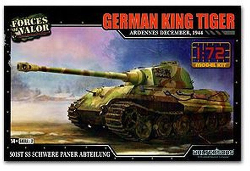 FORCES OF VALOR 873002A TIGER KING ARDENNES DECEMBER 44 1/72, Neuf, Autres marques, 1:50 ou moins, Tank