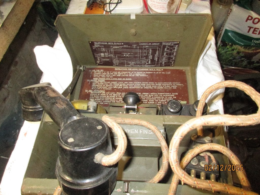 Téléphone anglais WWII, Collections, Objets militaires | Seconde Guerre mondiale, Enlèvement ou Envoi, Armée de terre, Autres types