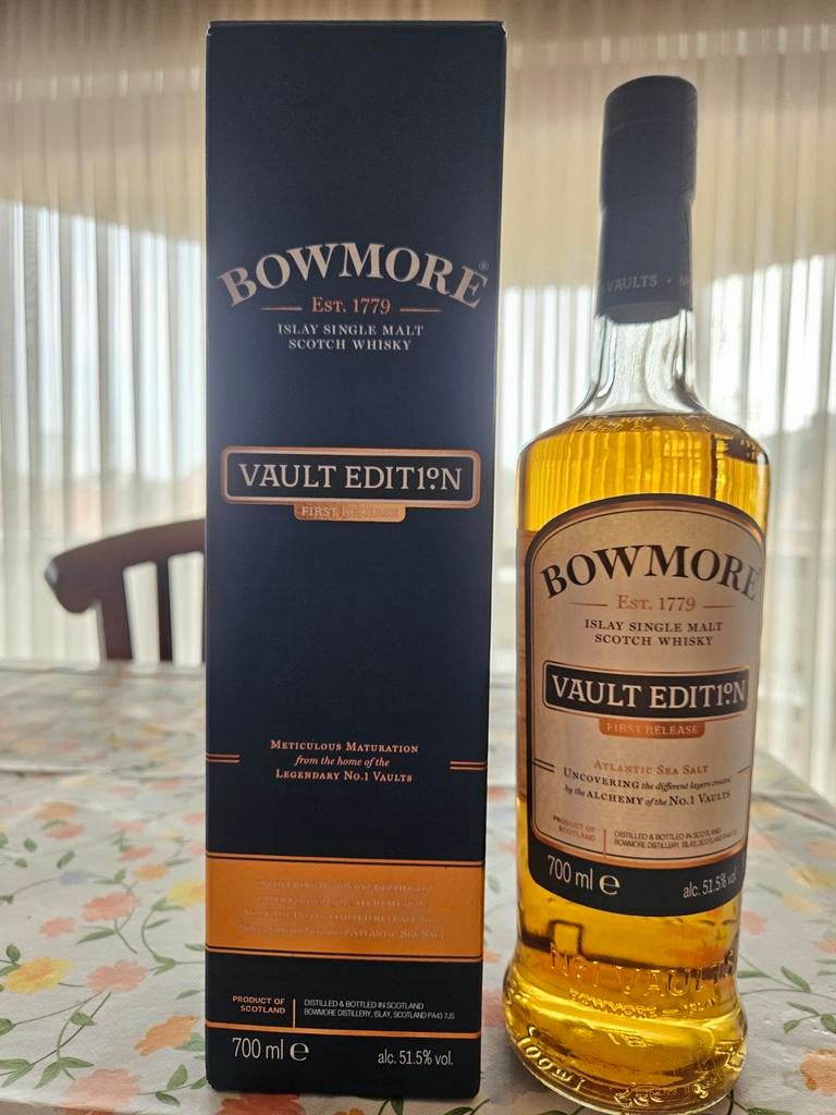 Bowmore vault edition first release, atlantic sea salt, Ophalen of Verzenden, Nieuw, Overige gebieden, Overige typen