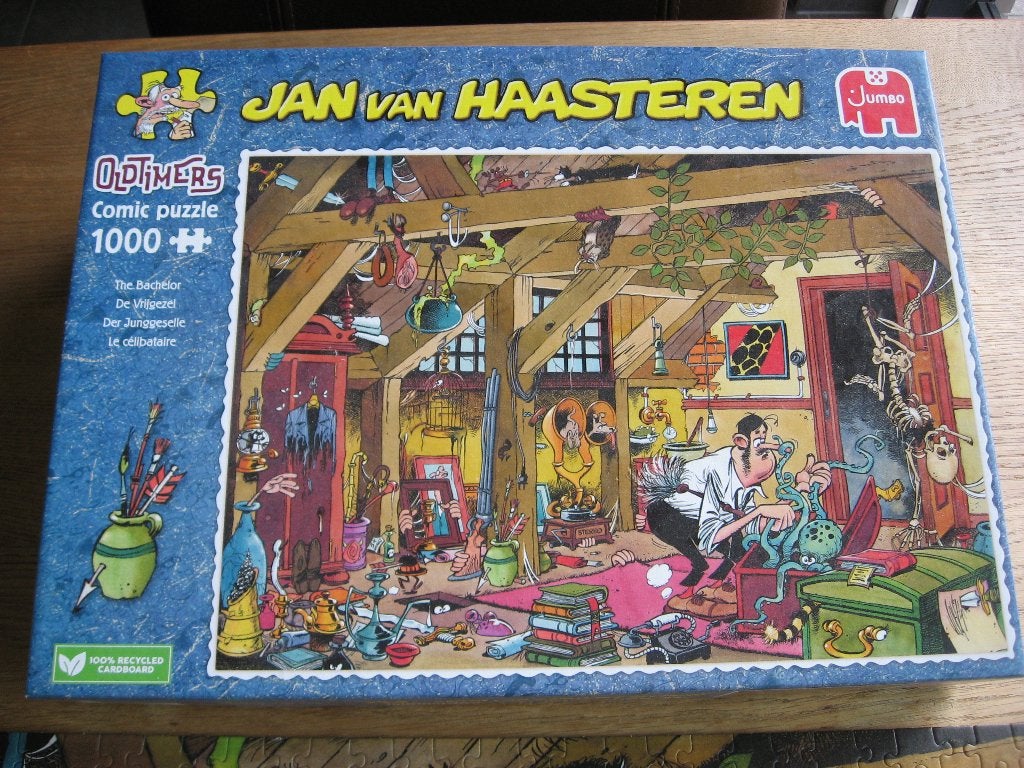 Jan Van Haasteren Jumbo Puzzel 1000 st Oldtimers De Vrijgeze, Hobby en Vrije tijd, Ophalen of Verzenden, 500 t/m 1500 stukjes