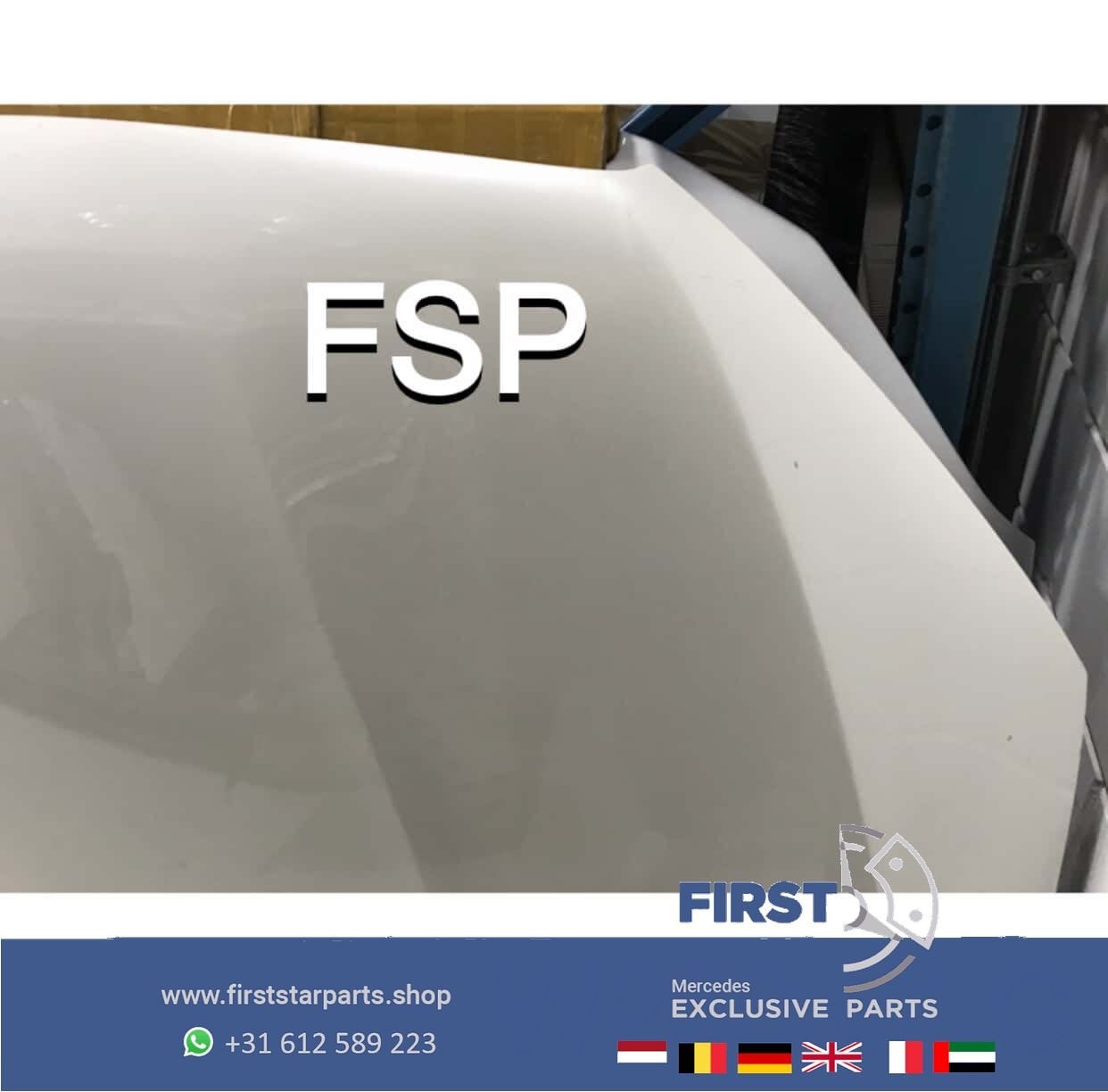 W253 GLC Motorkap origineel Mercedes 2016-2018 wit GLC Coupé, Utilisé, -, Capot moteur, Avant