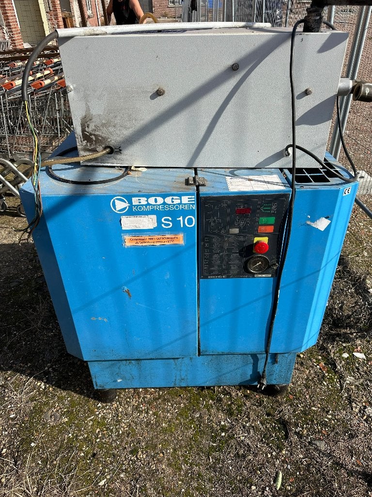 BOGE S 10 compressor + BEKO DRYPOINT luchtontvochtiger, Ophalen, Gebruikt, 800 liter/min of meer, 6 tot 10 bar