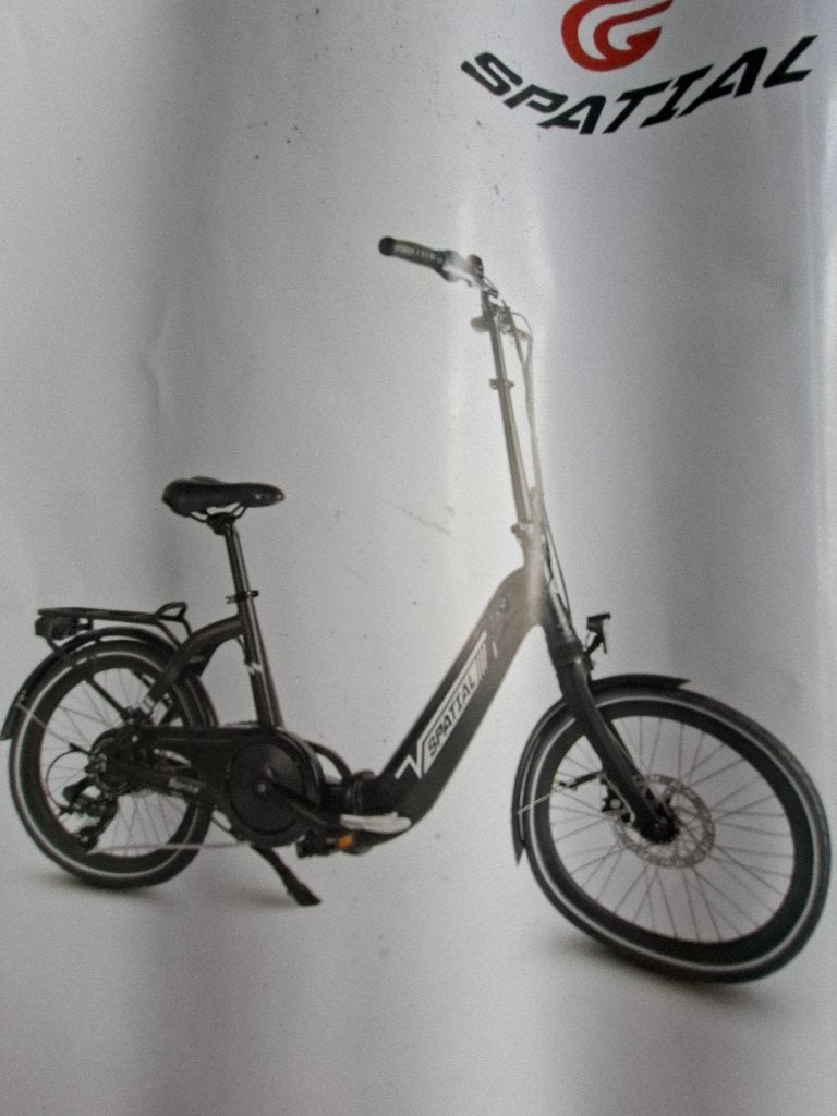 Spatial elektrische plooifiets, (Extra) lage instap, Zo goed als nieuw, 50 tot 53 cm, Schijfrem