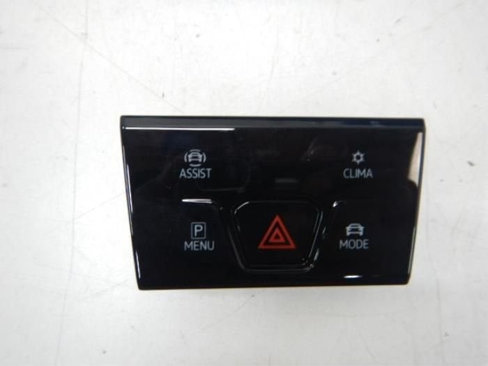 VW Golf 8 Dashboard Gevarenlichtschakelaar schakelassistent, Auto-onderdelen, Ophalen of Verzenden, Gebruikt