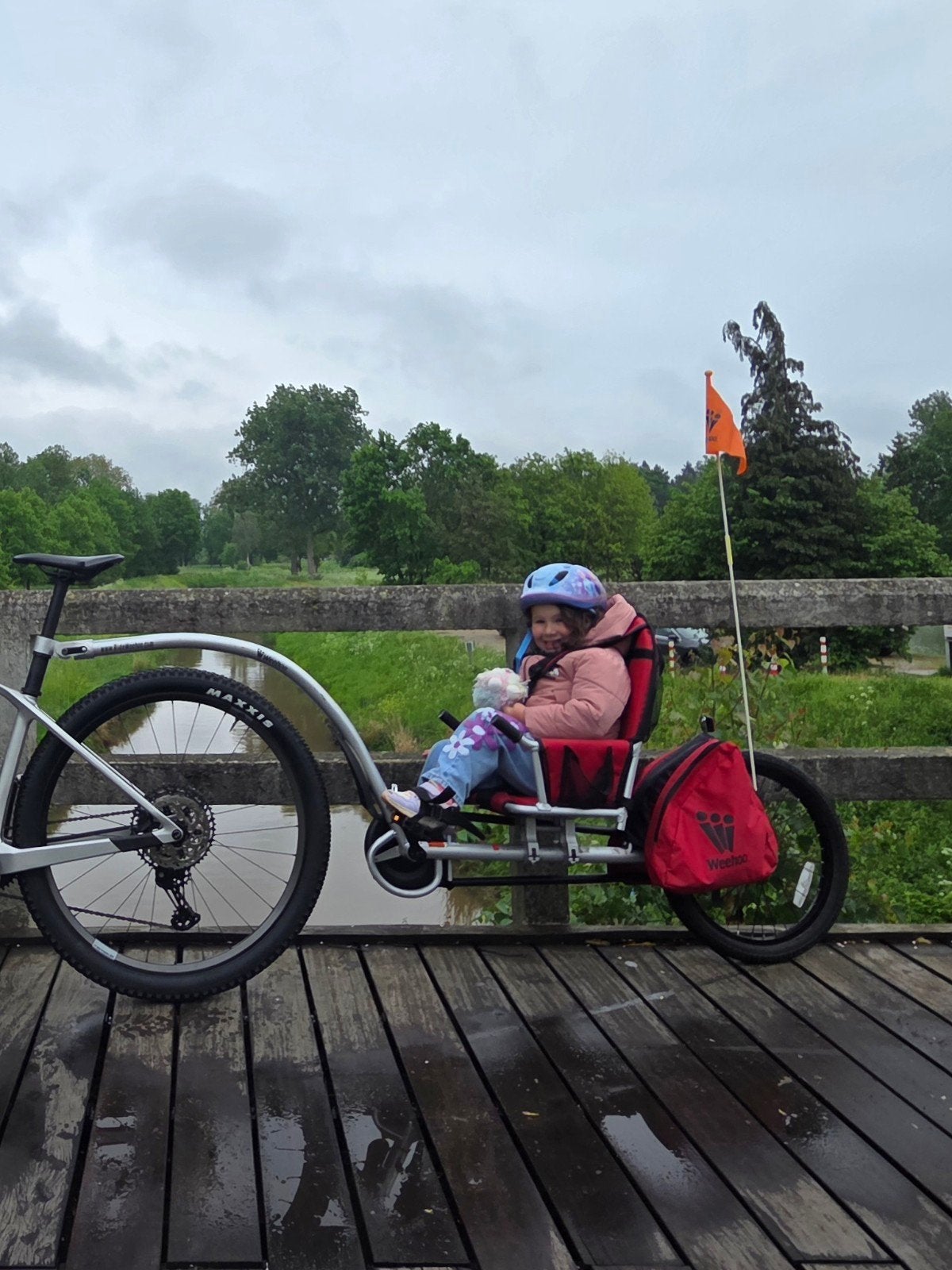 Weehoo aanhangfiets, Fietsen en Brommers, Fietsaccessoires | Aanhangwagens en Karren, Ophalen, Aanhangfiets