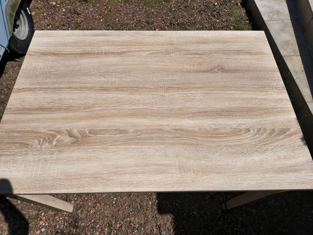 Tafel met 4 stoelen, zo goed als nieuw., 100 à 150 cm, Quatre personnes, Enlèvement, 50 à 100 cm