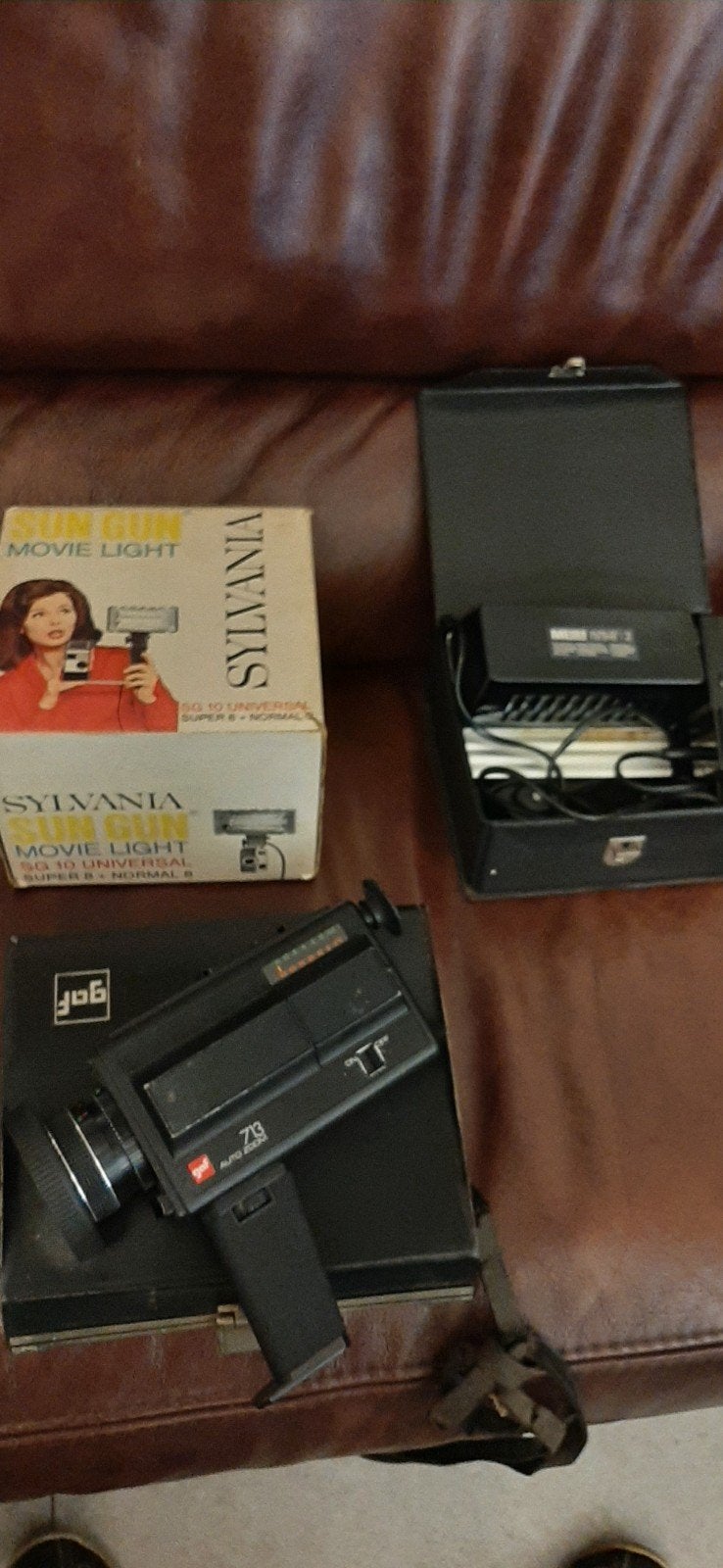 GAF 713 Auto Zoom Super 8 camera  tas ,lamp, Ophalen of Verzenden, Camera