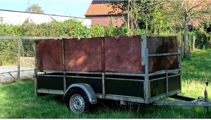 Aanhangwagen TE HUUR, Ophalen, Gebruikt